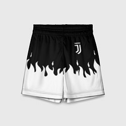 Шорты детские Juventus fire, цвет: 3D-принт
