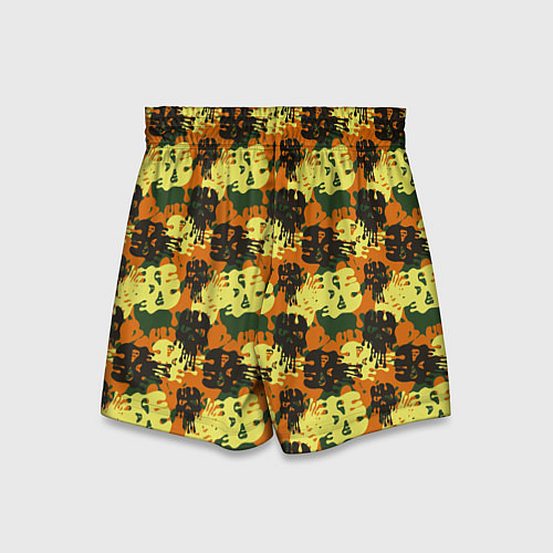 Детские шорты Размалеванные черепа / 3D-принт – фото 2