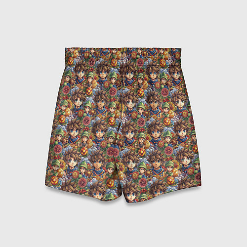 Детские шорты Аниме парень паттерн / 3D-принт – фото 2