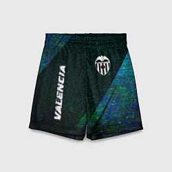 Детские шорты Valencia glitch blue
