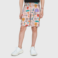 Шорты детские Spring in jungle, цвет: 3D-принт — фото 2