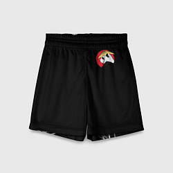 Шорты детские Кунгфу панда круглый значок, цвет: 3D-принт