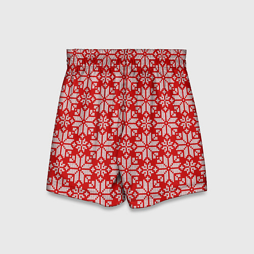 Детские шорты Цветной вязаный орнамент / 3D-принт – фото 2