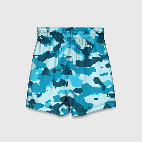 Детские шорты Военная текстура камуфляжа / 3D-принт – фото 2