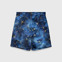 Детские шорты Узор созвездий живопись