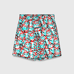 Шорты детские Nirvana smile glitch, цвет: 3D-принт