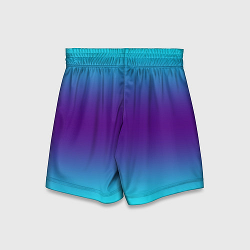 Детские шорты Градиент из неона / 3D-принт – фото 2