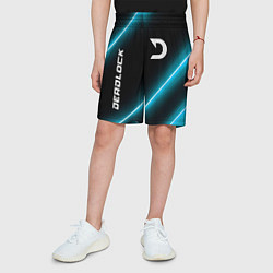 Шорты детские Deadlock неоновые лампы, цвет: 3D-принт — фото 2
