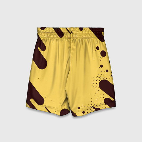 Детские шорты Герб РФ текстура ретро / 3D-принт – фото 2