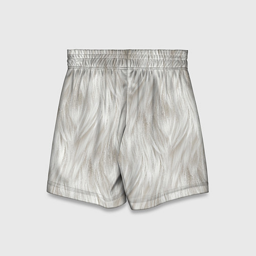 Детские шорты Белый мех кошки / 3D-принт – фото 2