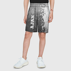 Шорты детские Ajax - grey gradient по-вертикали, цвет: 3D-принт — фото 2