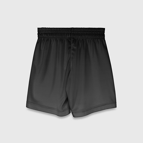 Детские шорты Серо-серый градиент / 3D-принт – фото 2