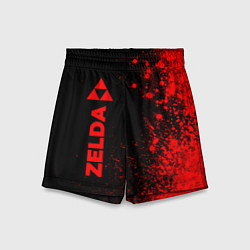 Шорты детские Zelda - red gradient по-вертикали, цвет: 3D-принт