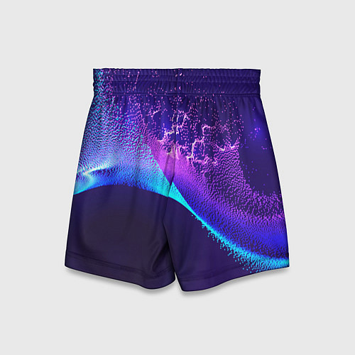 Детские шорты Неоновые краски всплеск / 3D-принт – фото 2
