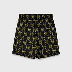 Шорты детские Смайлы паттерн, цвет: 3D-принт