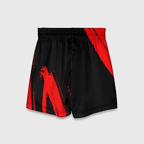 Детские шорты Geely - red gradient вертикально / 3D-принт – фото 2