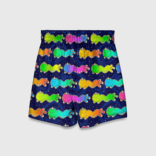 Детские шорты Коты единороги / 3D-принт – фото 2