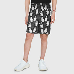 Шорты детские Паттерн с призраками, цвет: 3D-принт — фото 2