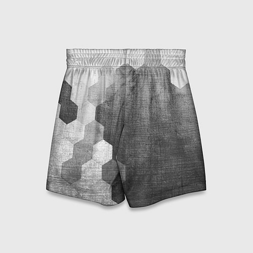 Детские шорты Saab - grey gradient по-вертикали / 3D-принт – фото 2