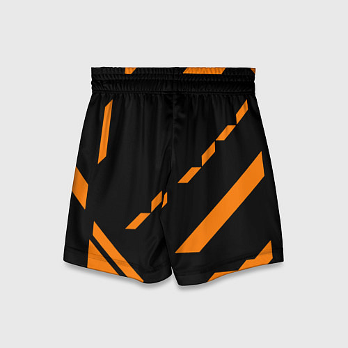 Детские шорты Half life geometry orange / 3D-принт – фото 2