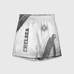 Шорты детские Chelsea - white gradient вертикально, цвет: 3D-принт