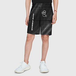 Шорты детские Stumble Guys metal game lines, цвет: 3D-принт — фото 2