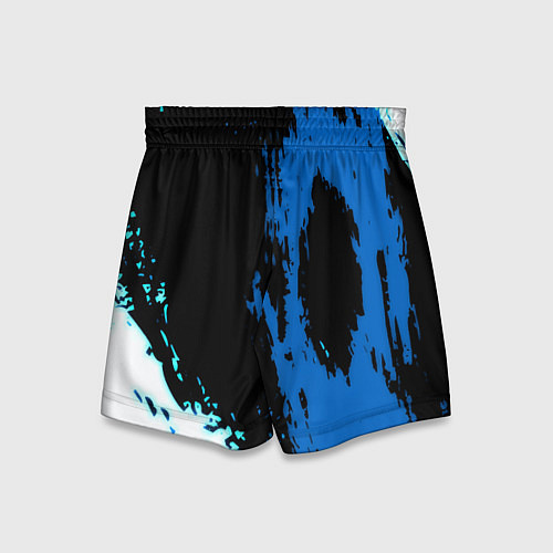 Детские шорты Манчестер сити краски абстрактные / 3D-принт – фото 2