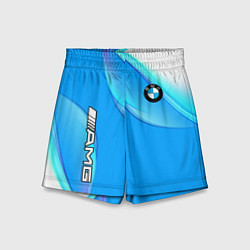 Шорты детские BMW abstrac line steel, цвет: 3D-принт