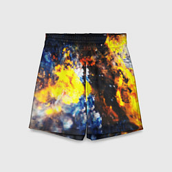 Шорты детские Космическая абстракция, цвет: 3D-принт