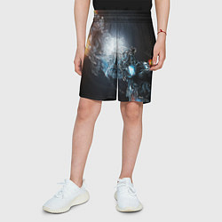 Шорты детские Космическая абстракция астероид, цвет: 3D-принт — фото 2