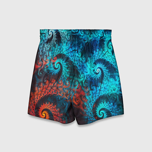 Детские шорты Оптическая абстракция узор / 3D-принт – фото 2