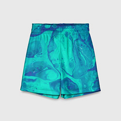 Шорты детские Эффект размытых красок, цвет: 3D-принт