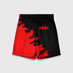 Детские шорты SEGA краски красные