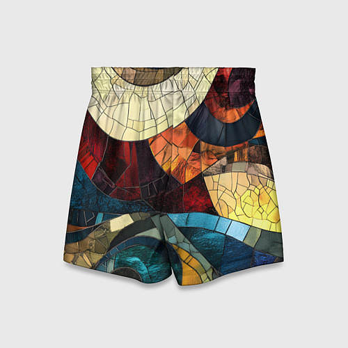 Детские шорты Эффект мозаики / 3D-принт – фото 2