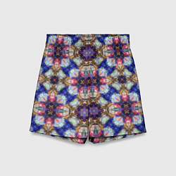 Шорты детские Пестрый калейдоскопический узор, цвет: 3D-принт