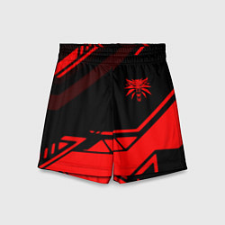 Шорты детские Ведьмак геометрия, цвет: 3D-принт