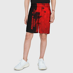 Шорты детские Assassins Creed - red gradient по-вертикали, цвет: 3D-принт — фото 2