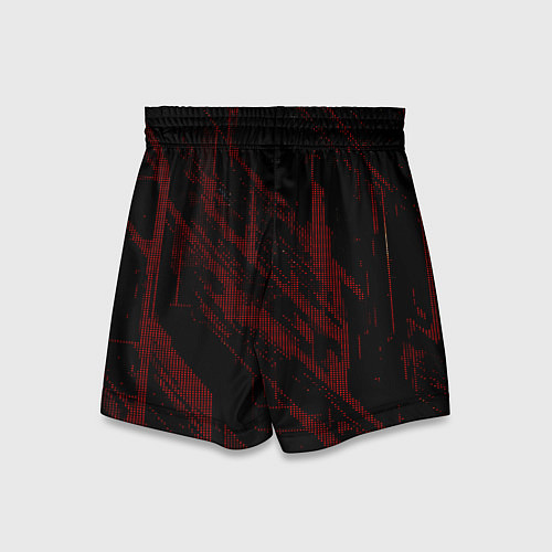 Детские шорты Красные точки на чёрном фоне / 3D-принт – фото 2
