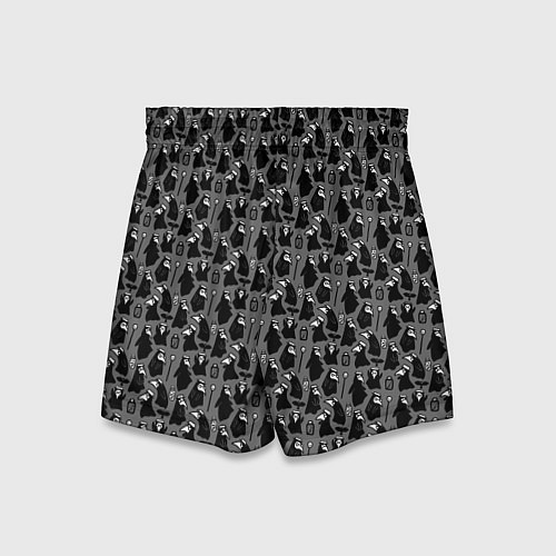 Детские шорты Чумной доктор - паттерн / 3D-принт – фото 2