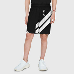 Шорты детские Juventus line white, цвет: 3D-принт — фото 2