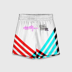 Шорты детские GTA6 vice city line, цвет: 3D-принт