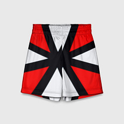 Шорты детские Полосы амбрелла, цвет: 3D-принт