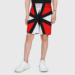 Шорты детские Полосы амбрелла, цвет: 3D-принт — фото 2