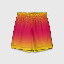 Шорты детские Персиковый градинет, цвет: 3D-принт