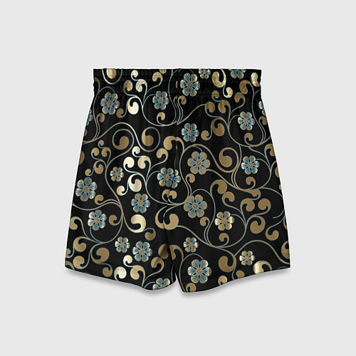 Детские шорты Цветочная богема / 3D-принт – фото 2