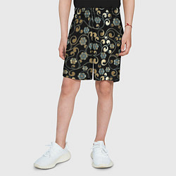 Шорты детские Цветочная богема, цвет: 3D-принт — фото 2