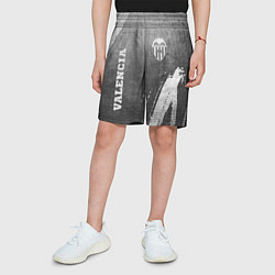 Шорты детские Valencia - grey gradient вертикально, цвет: 3D-принт — фото 2