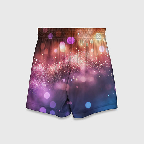 Детские шорты Праздничный боке / 3D-принт – фото 2