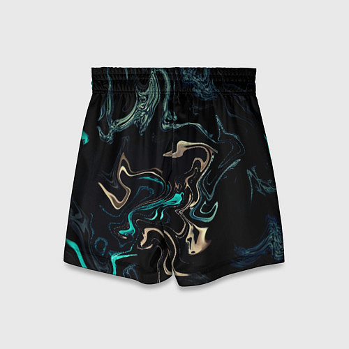 Детские шорты Безумие волн / 3D-принт – фото 2