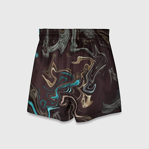 Детские шорты Волна безумия / 3D-принт – фото 2